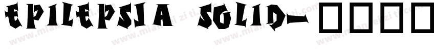 Epilepsja Solid字体转换